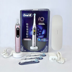 Oral-B iO Series 9 Rechargeable Electric Toothbrush Rose Quartz New Open Box